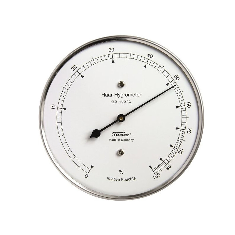 Fischer Wetterstation Haar-Hygrometer Edelstahl (gebraucht)