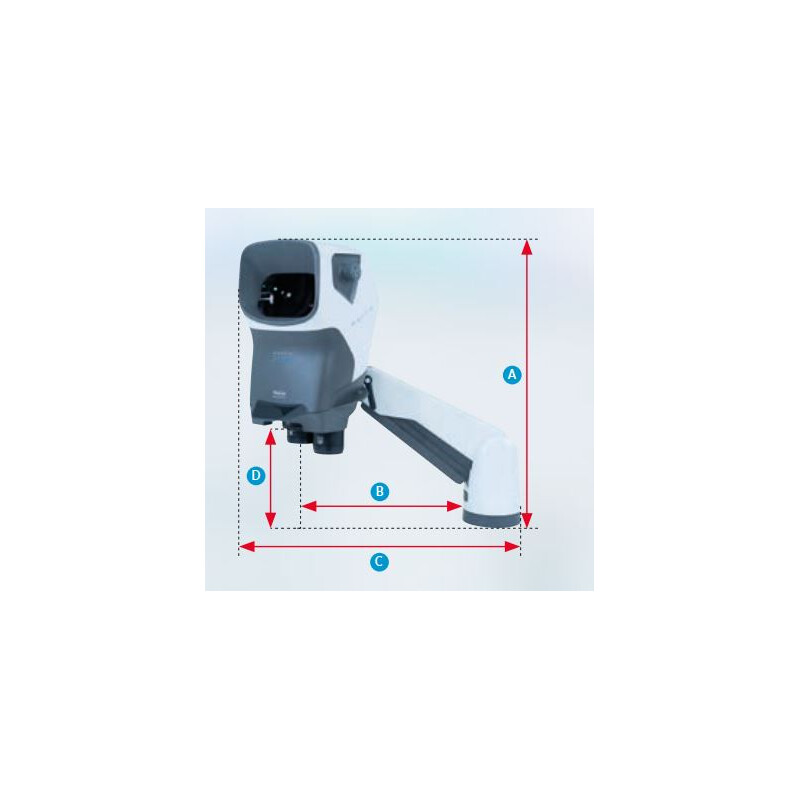Vision Engineering Microscópio stéreo MANTIS ERGO com "suporte universal Verso" (sem lentes) SMR200