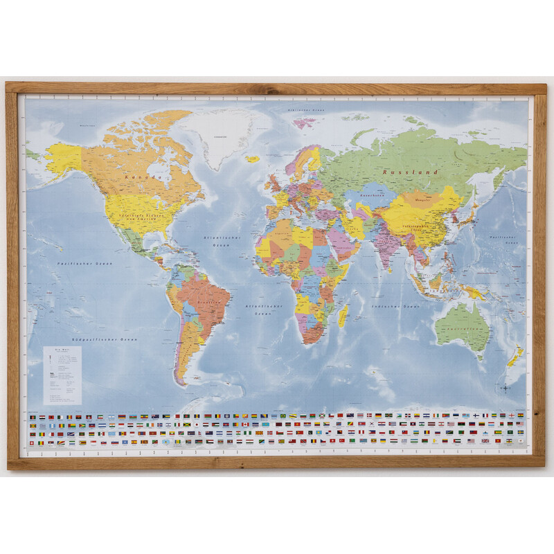 GeoMetro Mapa mundial político (144 x 103 cm)
