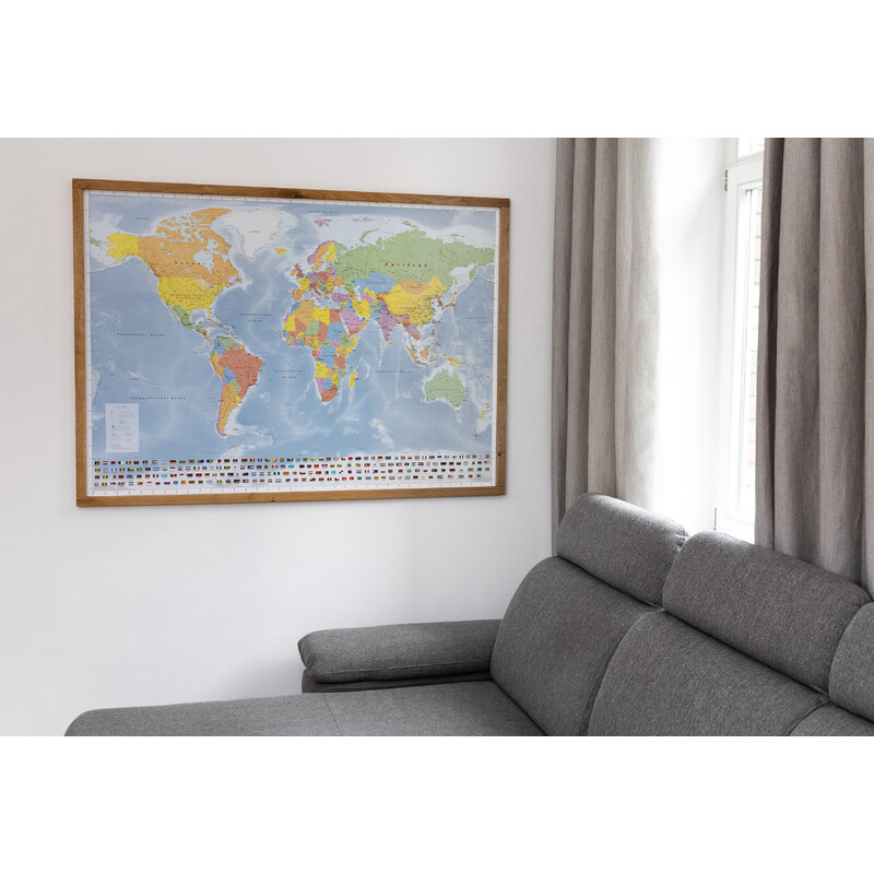 GeoMetro Mapa mundial político (144 x 103 cm)