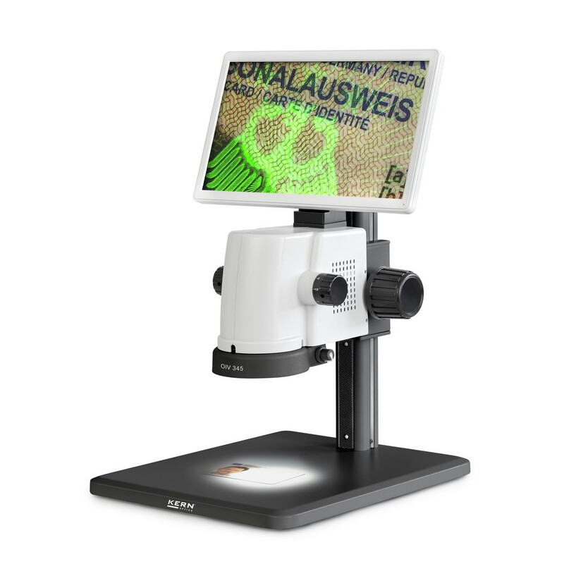 Kern Microscópio OIV 345, Digital, 0,7x-4,5x, LED, alumínio, HDMI