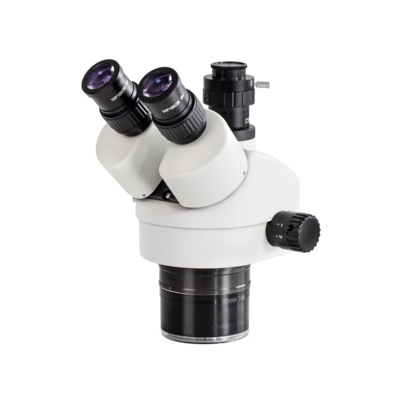 Kern Cabeça de microscópio com zoom, OZL 469, trino, 0,7x-4,5x, Al, 3W LED