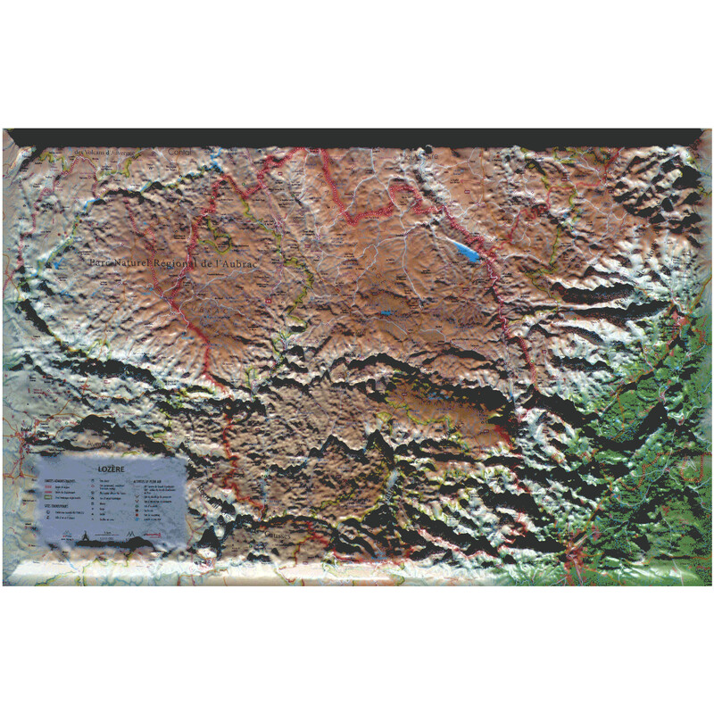 3Dmap Mapa regional de la Lozère