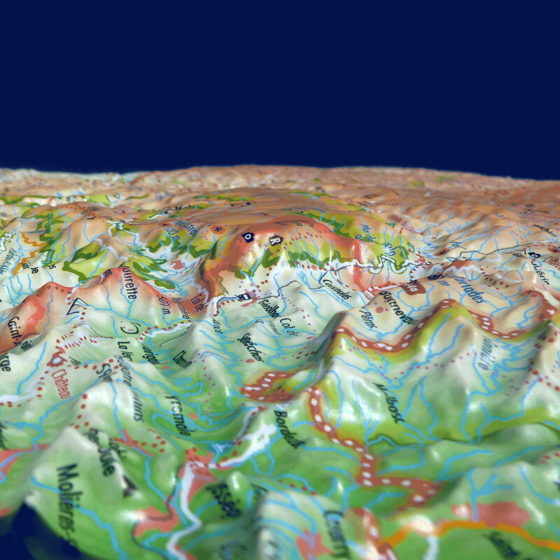 3Dmap Mapa regional de la Lozère