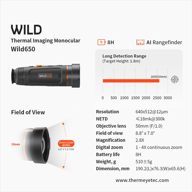 ThermTec Câmara térmica Wild 650