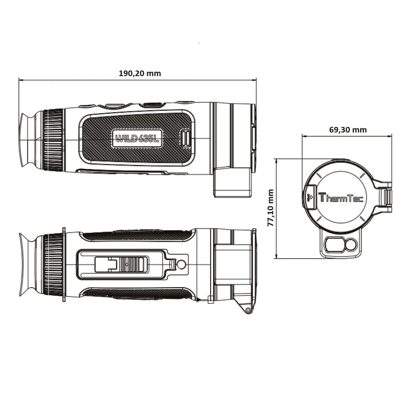 ThermTec Câmara térmica Wild 635L Laser Rangefinder