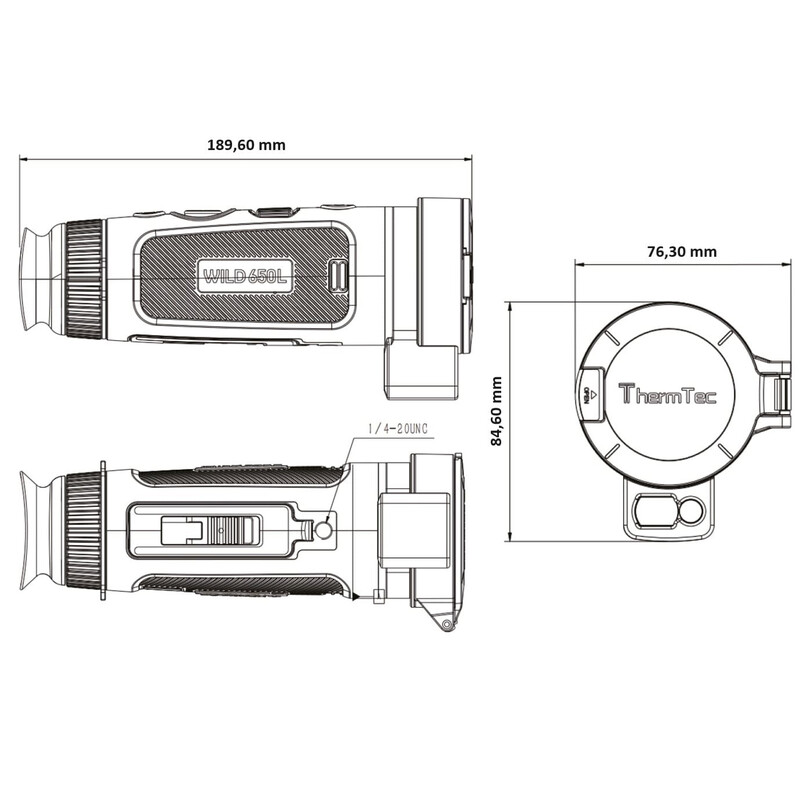 ThermTec Câmara térmica Wild 650L Telémetro a laser