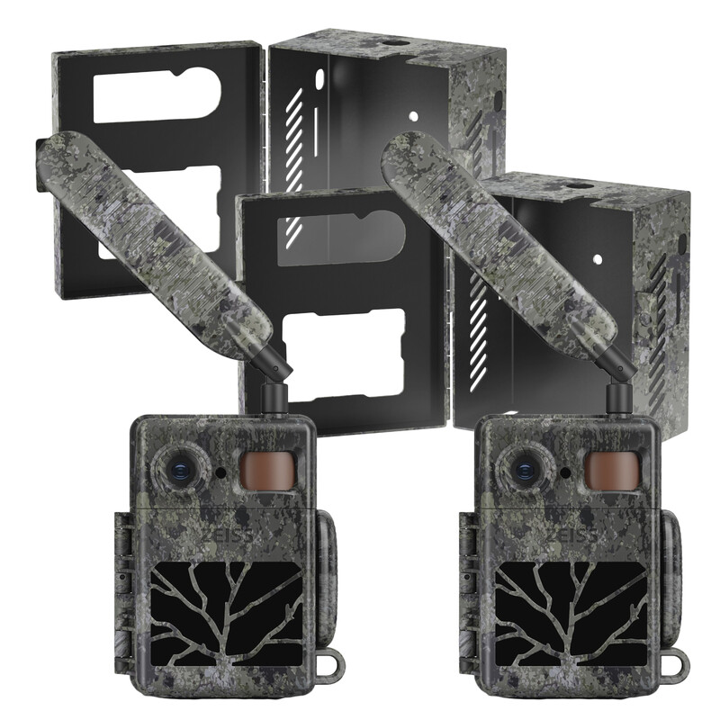 ZEISS Câmera foto selvagem Conjunto Secacam 7 e caixa metálica (embalagem de 2)