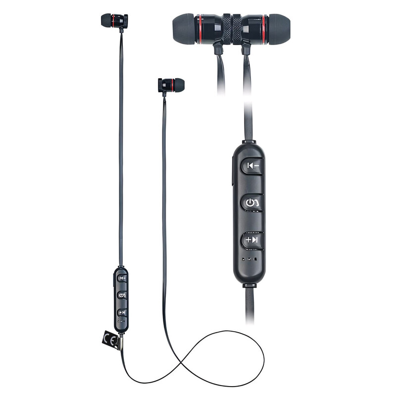 Omegon Auscultadores estéreo intra-auriculares Bluetooth com íman, Bluetooth 5.0