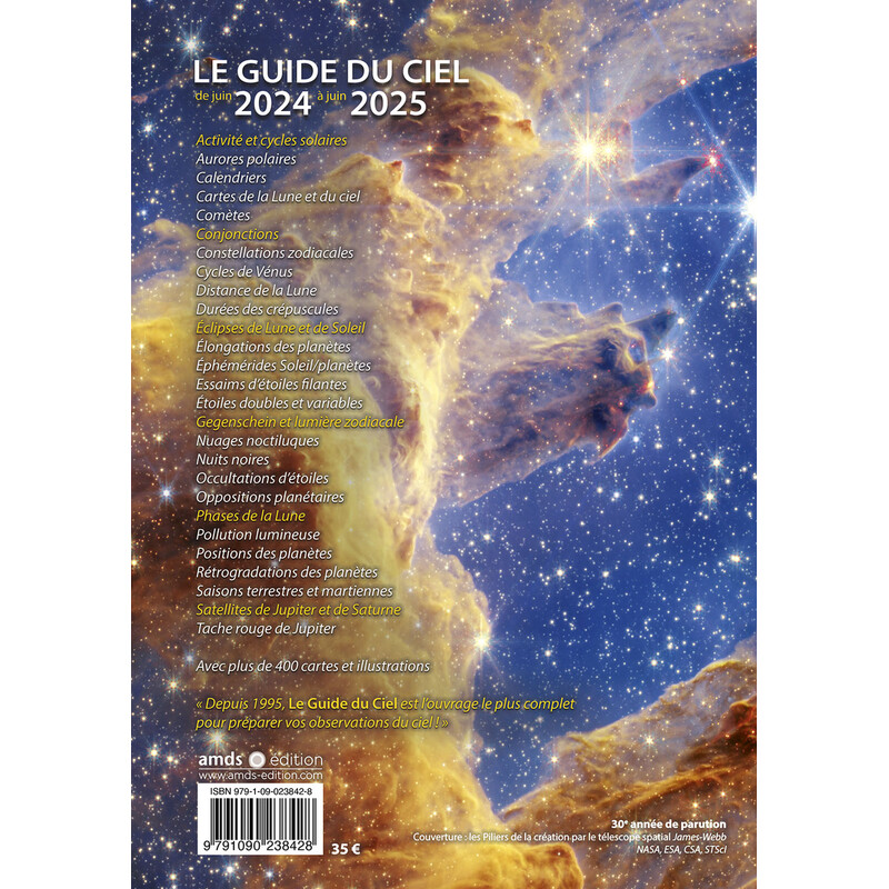Amds édition  Almanaque O Guide du Ciel 2024-2025