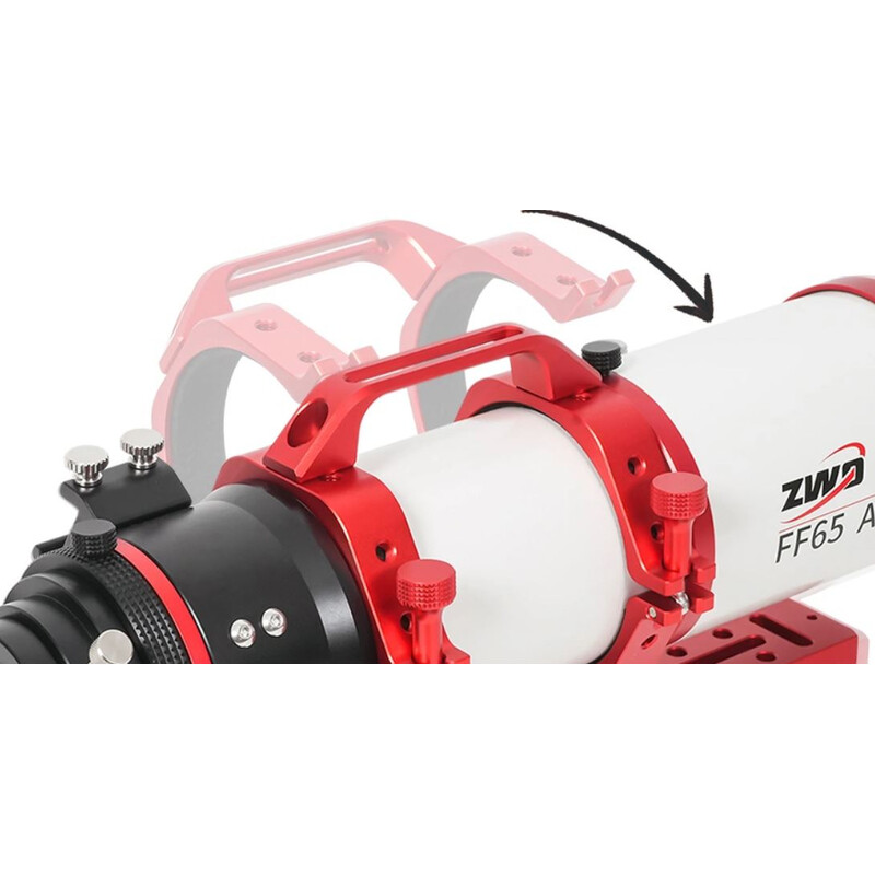 ZWO Refrator apocromático FF65 AP 65/416 Quintuplet OTA
