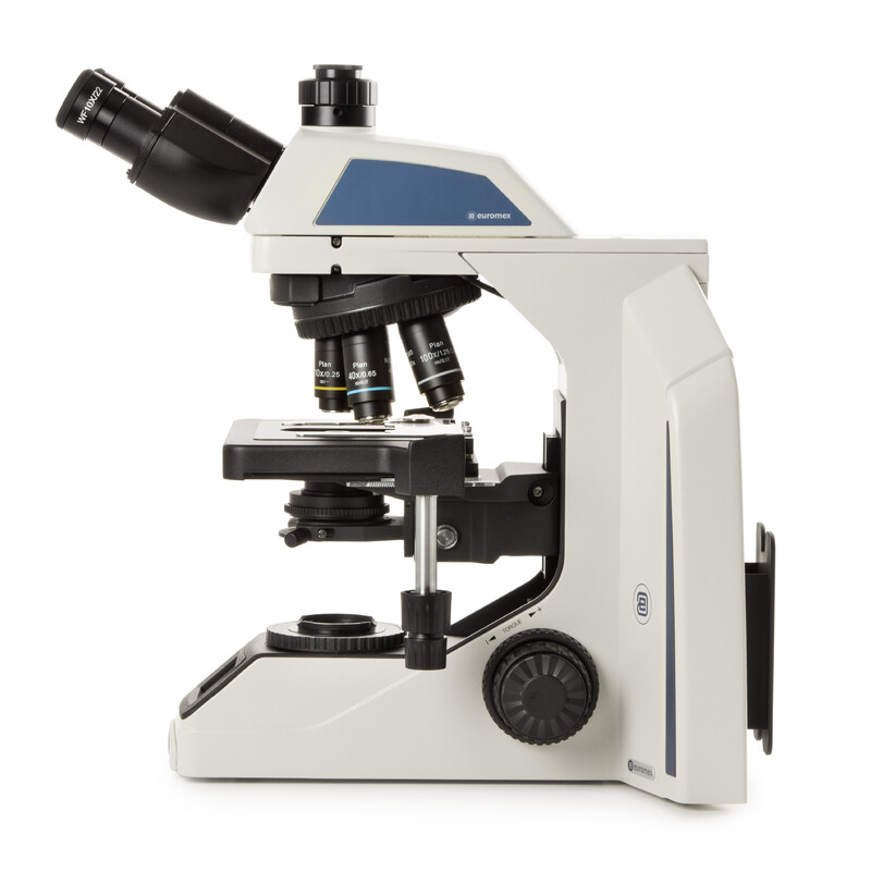 Euromex Microscópio Achios-X Observer, AX.1053-PLi, trino, EWF 10x/22 mm, plan PLi 4/10/S40x IOS, 3 W NeoLED