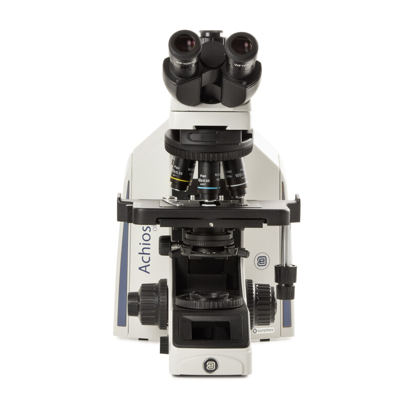 Euromex Microscópio Observer Achios-X, AX.1152-PLi, trino, EWF 10x/22 mm, plano PLi 4/10/S40/S100x óleo IOS, 3 W NeoLED™