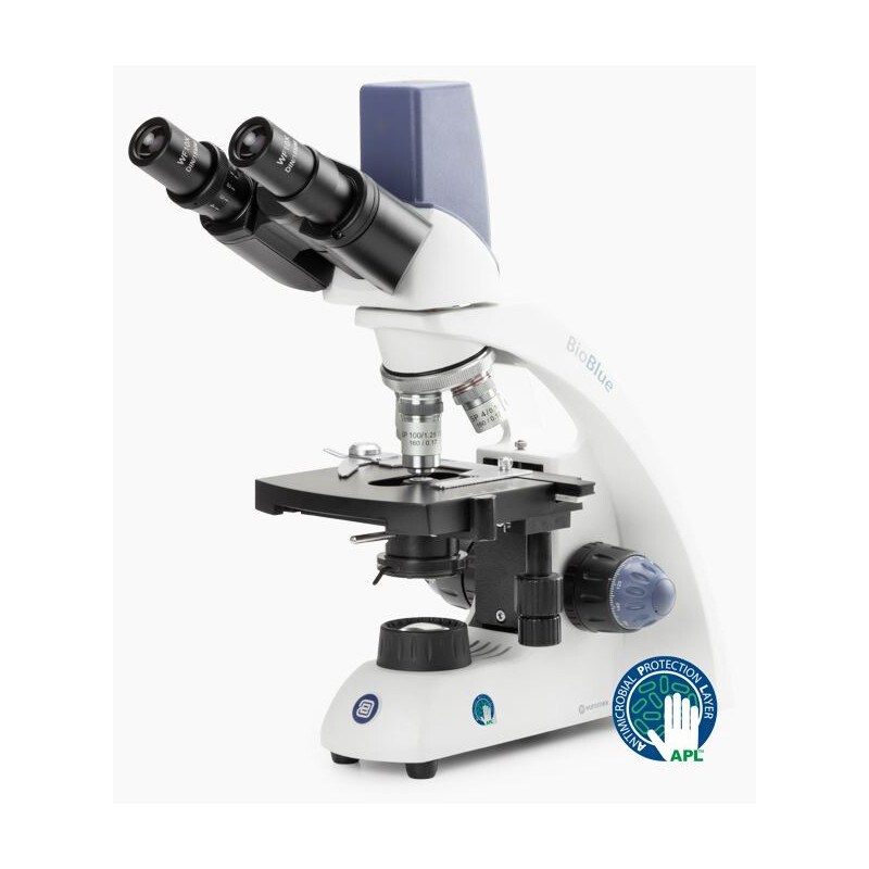 Euromex Microscópio BioBlue, BB.4263-T, bino, Tablet SMP, 4/10/S40/S60x, estágio mecânico, 1 W NeoLED