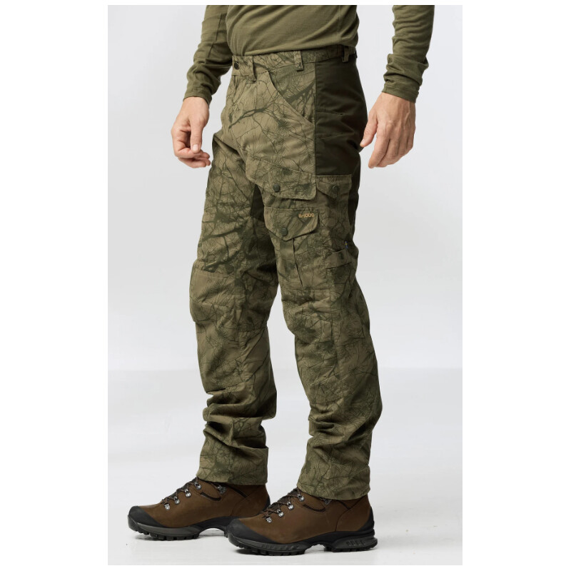 Fjällräven Calças de caça Barents Pro M, 626-662 Verde Camo-Floresta profunda, 50