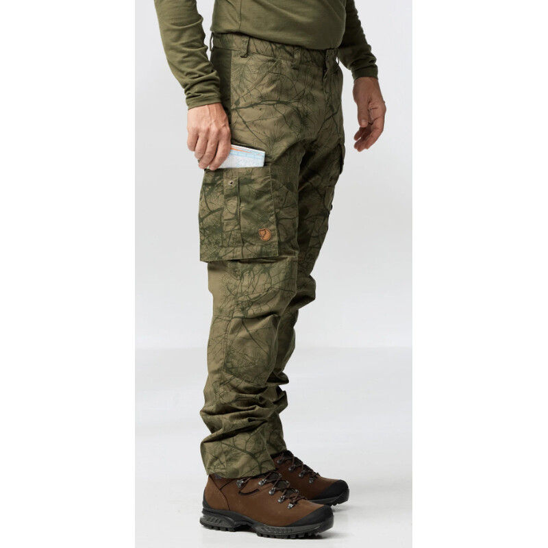 Fjällräven Calças de caça Barents Pro M, 626-662 Verde Camo-Floresta profunda, 50