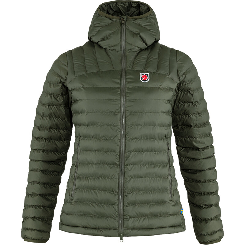 Fjällräven Casaco com capuz Expedition Lätt W, 662 Deep Forest, L