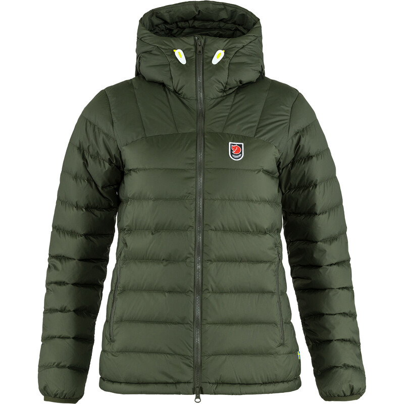 Fjällräven Casaco com capuz Expedition Pack Down W, 662 Deep Forest, tamanho L