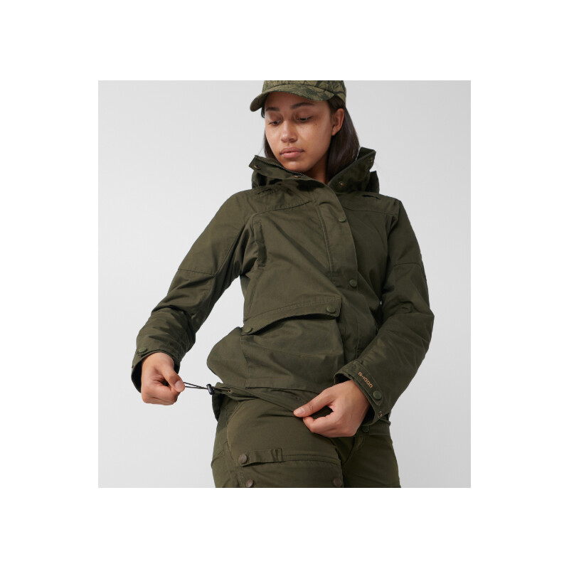 Fjällräven Casaco Forest Hybrid W, 633 Dark Olive, XL