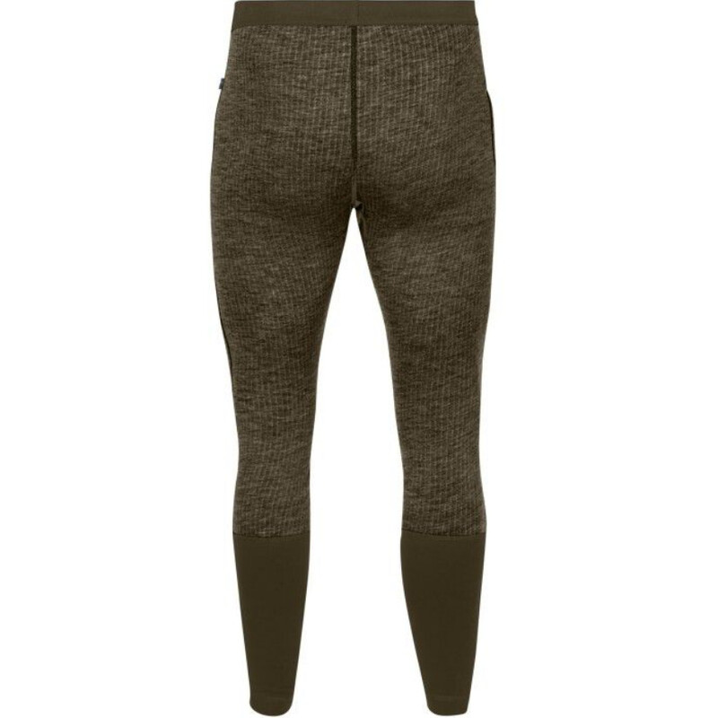 Fjällräven Värmland Woolterry Long Johns M, 633 Dark Olive, tamanho XL