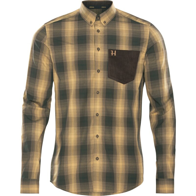 Härkila Camisa Akkan, amarelo/preto tamanho L