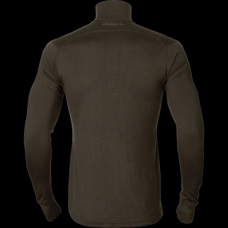 Härkila Base All Season meio fecho de correr castanho Shadow , L