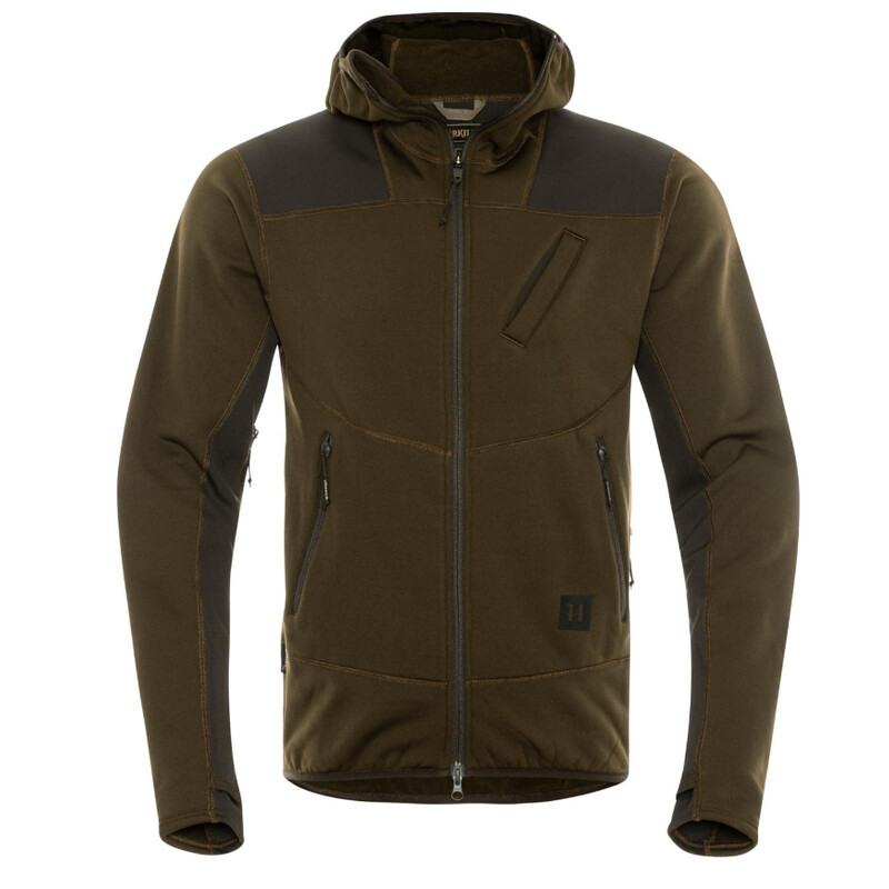 Härkila Camisola com capuz Deer Stalker, verde salgueiro/castanho sombra tamanho L