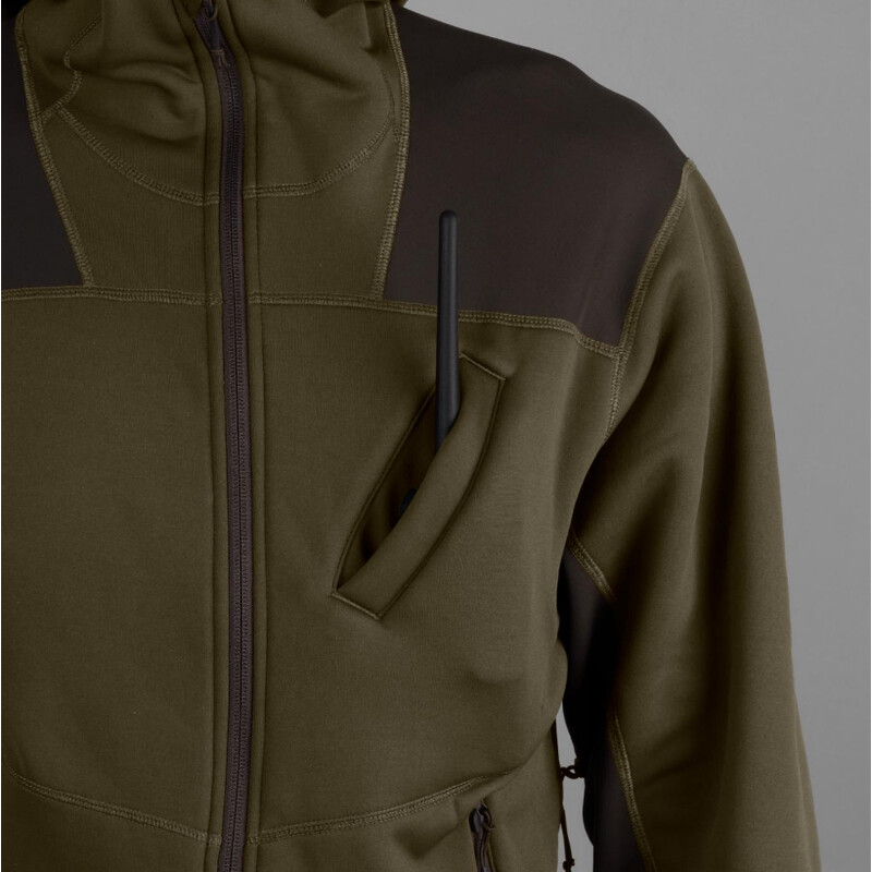 Härkila Camisola com capuz Deer Stalker, verde salgueiro/castanho sombra tamanho L