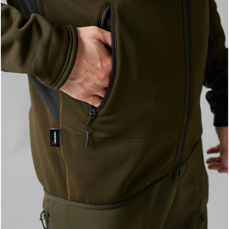 Härkila Camisola com capuz Deer Stalker, verde salgueiro/castanho sombra tamanho L