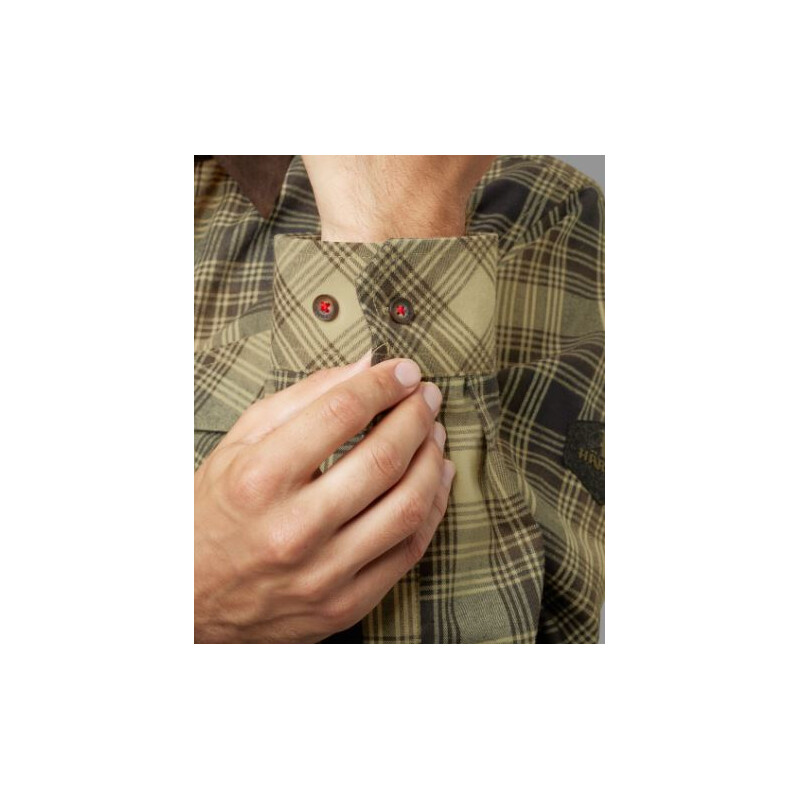 Härkila Camisa Driven Hunter, xadrez teca claro, tamanho XL