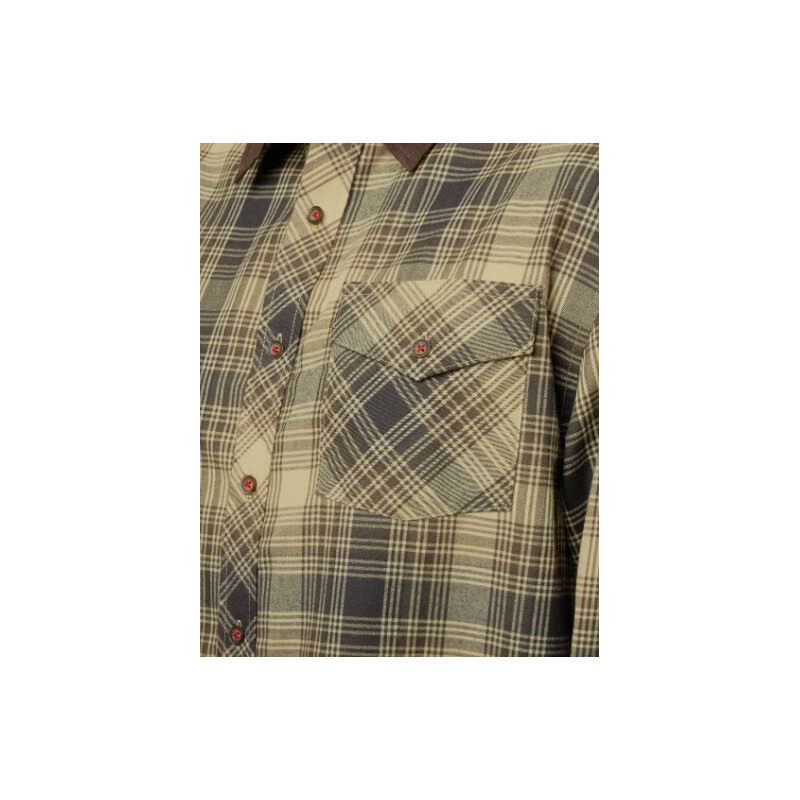 Härkila Camisa Driven Hunter, xadrez teca claro, tamanho XL