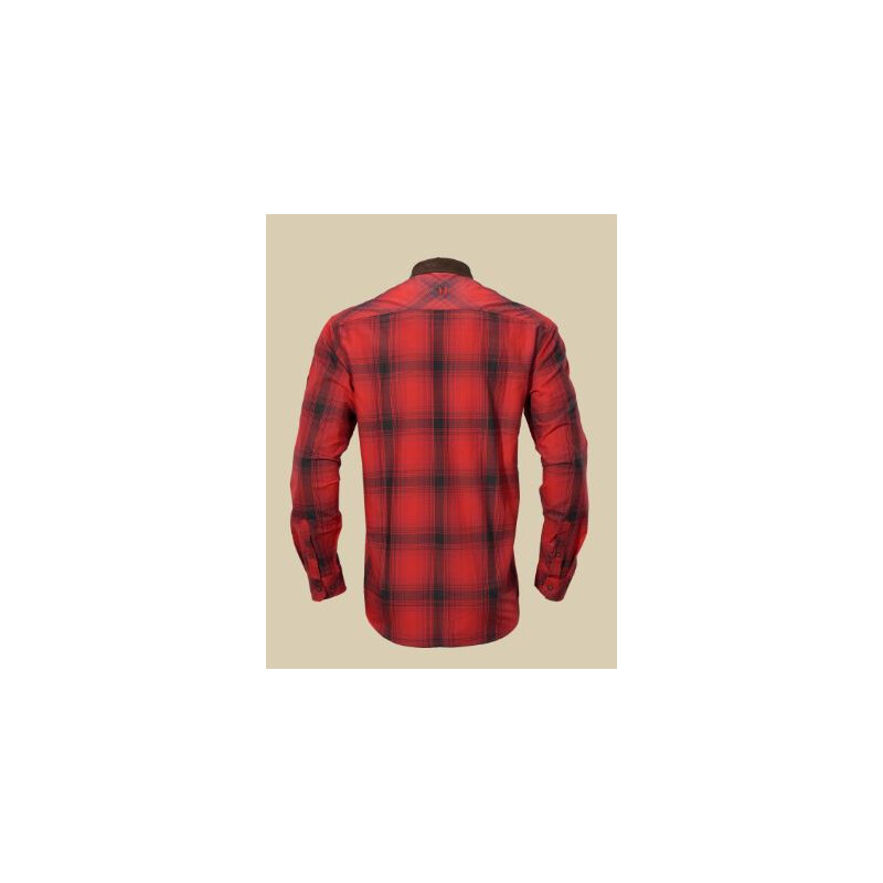 Härkila Camisa Driven Hunt, xadrez vermelho/preto, tamanho XXL