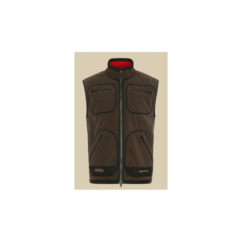 Härkila Colete de lã Kamko, castanho/vermelho, tamanho M