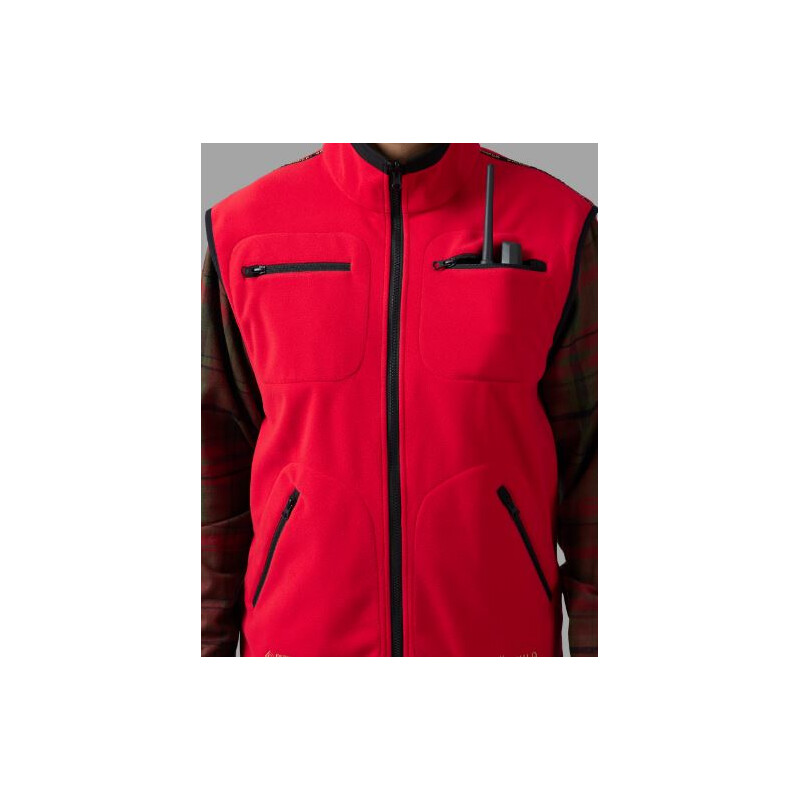 Härkila Colete de lã Kamko, castanho/vermelho, tamanho M