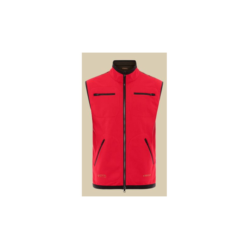 Härkila Colete de lã Kamko, castanho/vermelho, tamanho M
