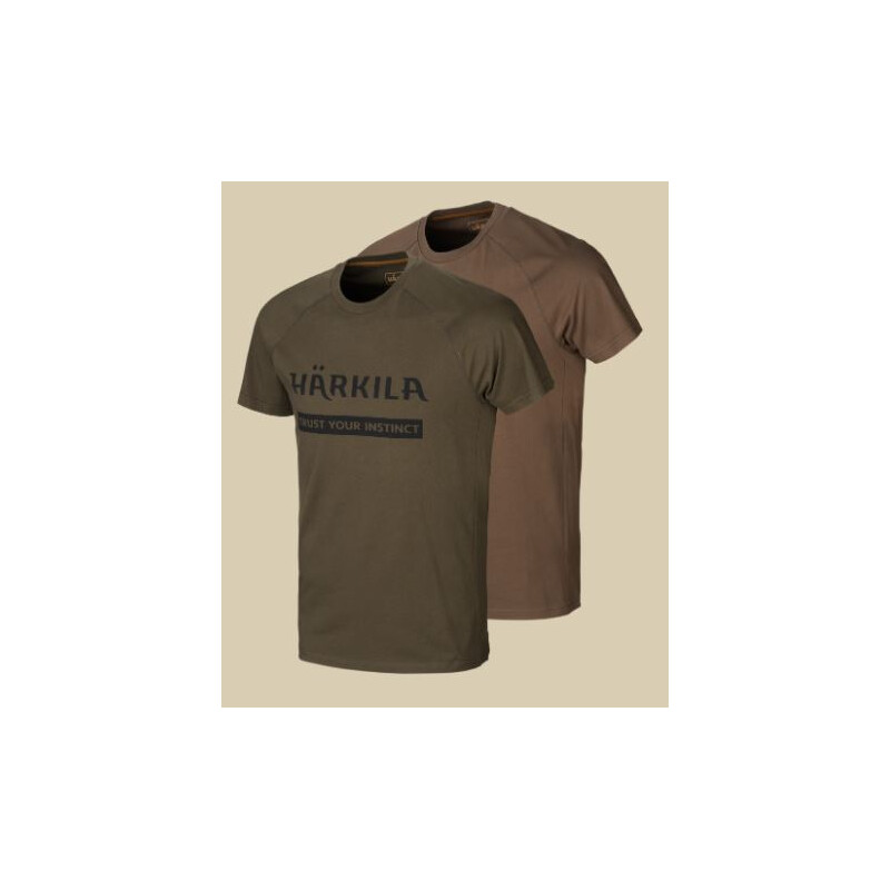 Härkila T-Shirt com logótipo 2 unidades ASDO tamanho L