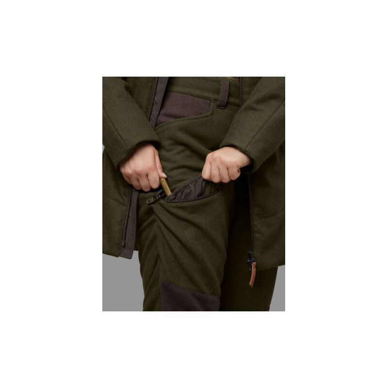 Härkila Calças de inverno Metso para mulher, verde Willow/castanho sombra, tamanho 42