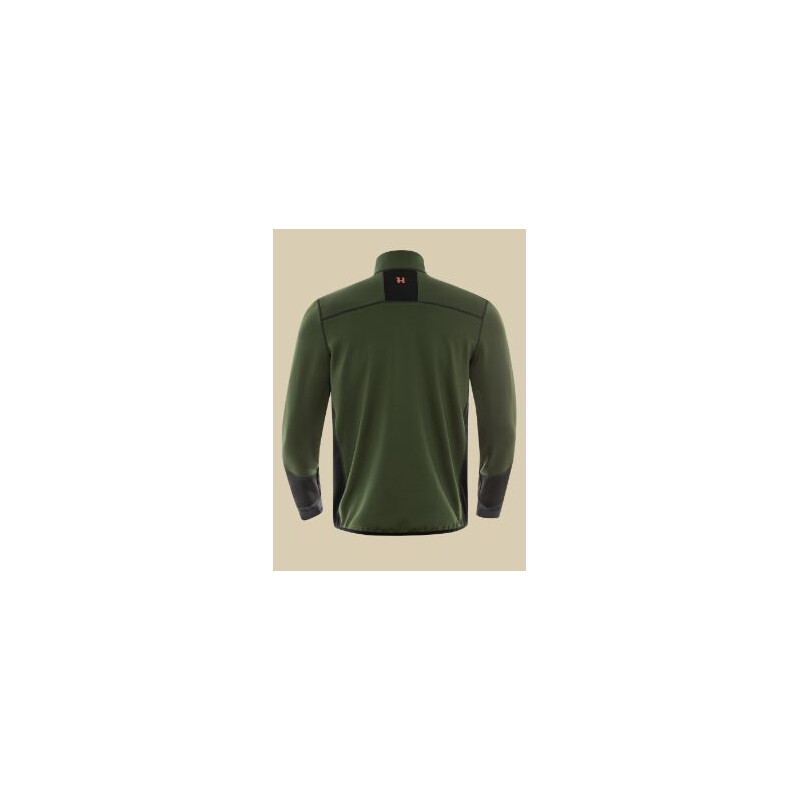 Härkila Casaco de malha polar Scandinavian, verde Duffel/preto, tamanho M