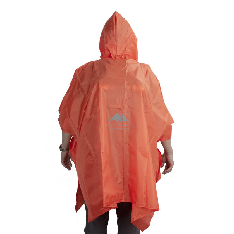 Summit-Creative Poncho de chuva laranja