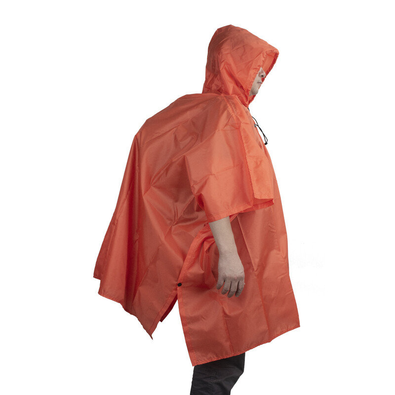 Summit-Creative Poncho de chuva laranja