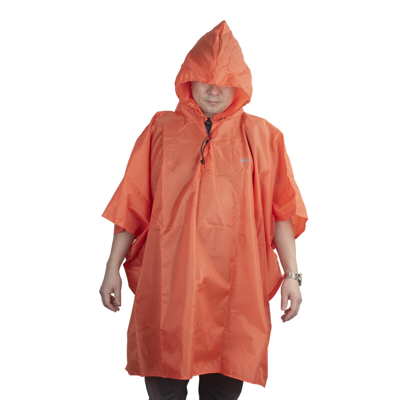 Summit-Creative Poncho de chuva laranja