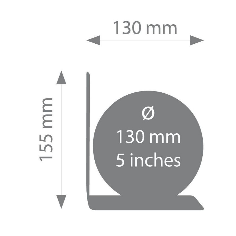 TROIKA Globo BookGlobe Black Single 13 cm