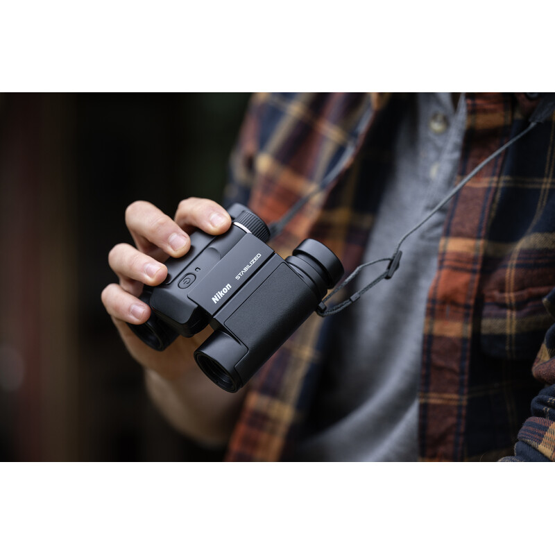 Nikon Binóculo com estabilizador de imagem Bildstabilisiertes Fernglas Stabilized 10x25 S
