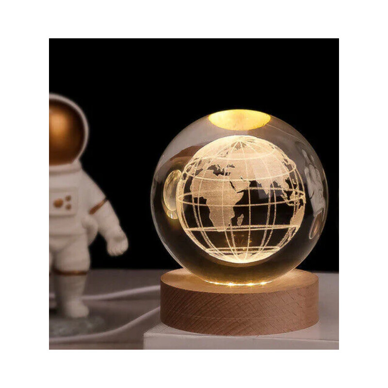 Creative Lighting Bola de cristal brilhante terra