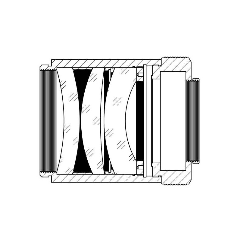 TS Optics Flattener/Redutor 0,8x AP 80/560