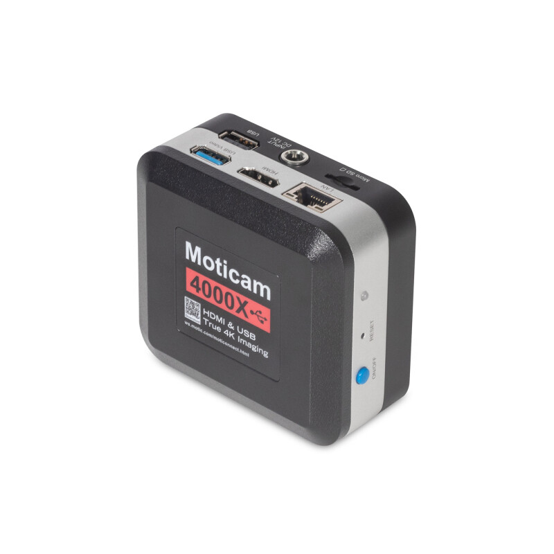 Motic Câmera 4000X, cor, 8MP, CMOS, 1/2.8, WiFi & USB, 1,45 µm