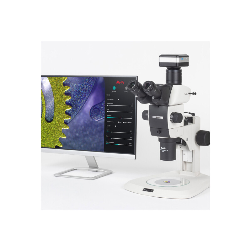 Motic Câmera 4000X, cor, 8MP, CMOS, 1/2.8, WiFi & USB, 1,45 µm