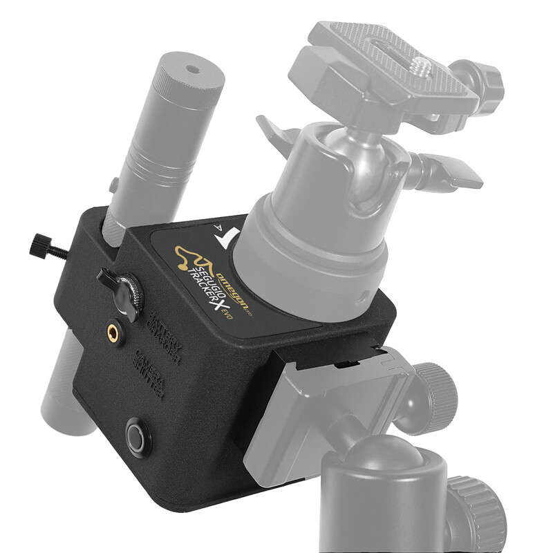 Omegon Montagem Conjunto Segugio Tracker com base ajustável à altura do polo Deluxe e buscadora do polo