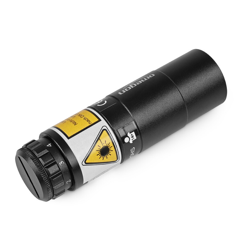 Omegon Laser de ajuste Newton 1.25" com janela de inspeção Rev. B