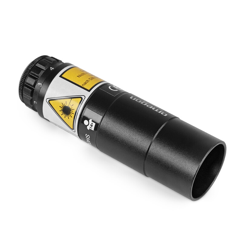 Omegon Laser de ajuste Newton 1.25" com janela de inspeção Rev. B
